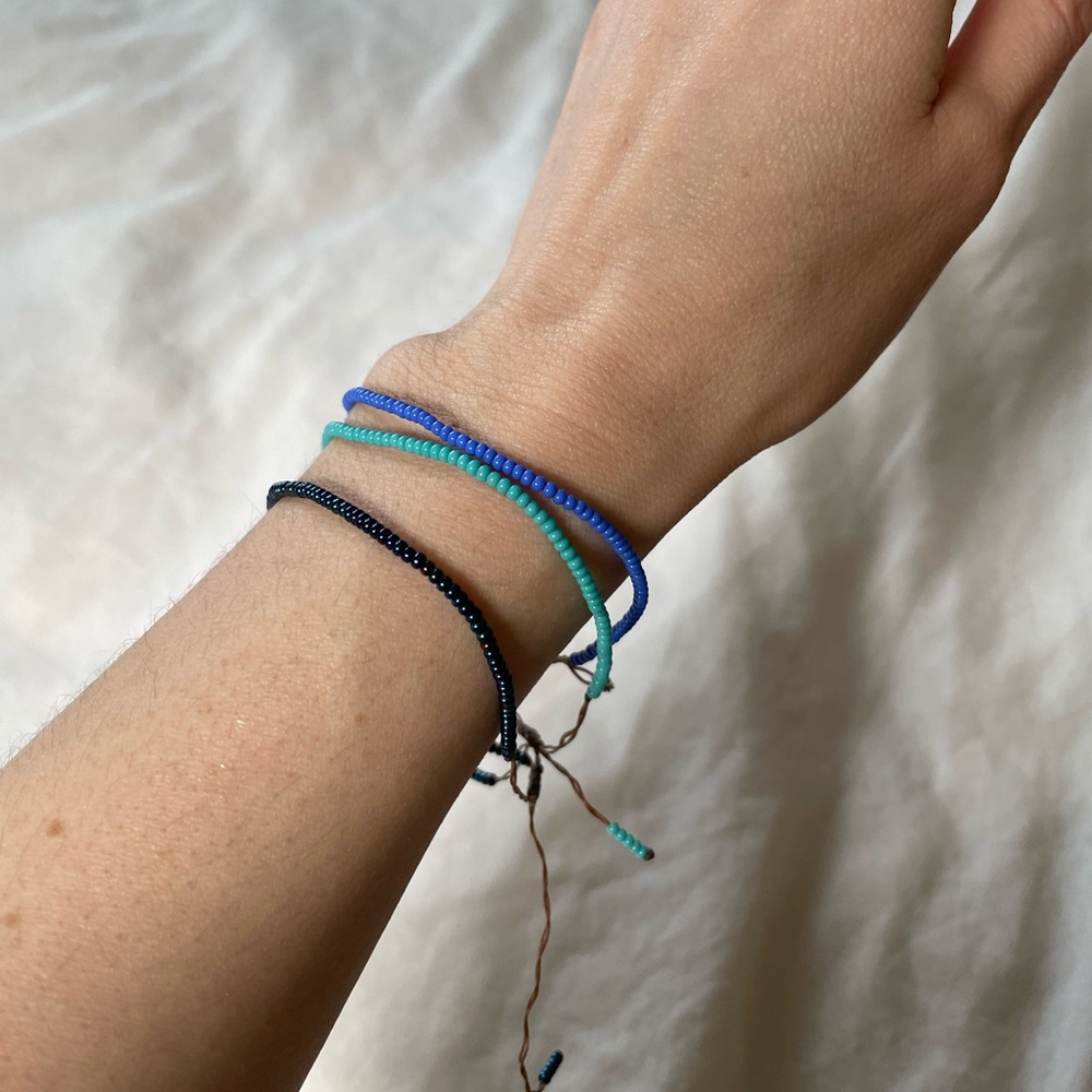 3 beaded bracelets